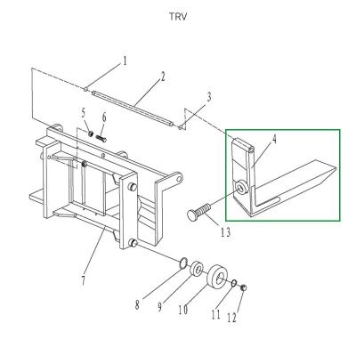Вила для ручного штабелера для TRV1016 купить в Москве с доставкой по всей России | ProtosMarket.ru
