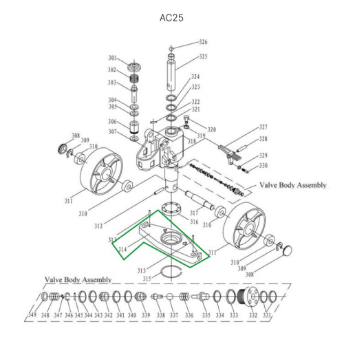 Опорная площадка гидроузла гидравлических тележек AC25 по ценам производителя в Казани с доставкой по всей России