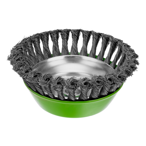 Щетка для УШМ, 150 мм, М14, "чашка", крученая проволока 0.5 мм Сибртех по ценам производителя в Казани с доставкой по всей России