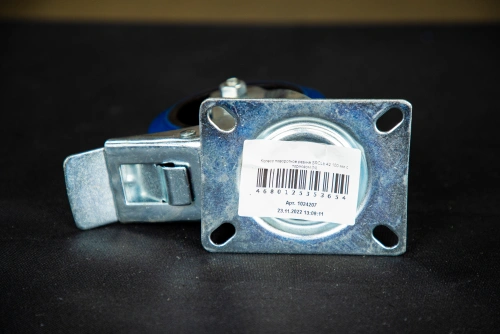 Колесо поворотное резина SRCLb 42 100 мм с тормозом (N) купить в Москве с доставкой по всей России | ProtosMarket.ru