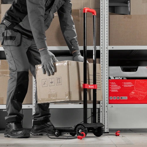 Тележка хозяйственная, складная, 4 колесная, грузоподъемность 40 кг Matrix по ценам производителя в Казани с доставкой по всей России