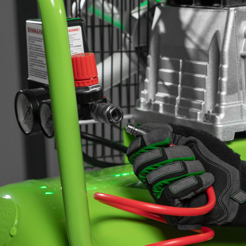 Компрессор воздушный КР-2200/100, 2.2 кВт, 350 л/мин, 100 л, ременной привод, масляный Сибртех купить в Москве с доставкой по всей России | ProtosMarket.ru