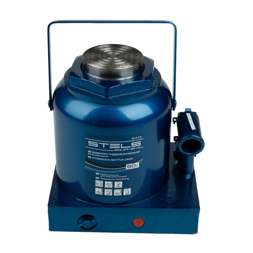 Домкрат гидравлический бутылочный, 50 т, H подъема 236-356 мм Stels купить в Москве с доставкой по всей России | ProtosMarket.ru