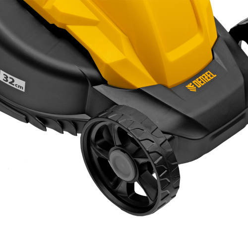 Газонокосилка электрическая GM-1100, 1100 Вт, шир. 32 см, 3 уров., травосб. 30 л Denzel купить в Москве с доставкой по всей России | ProtosMarket.ru