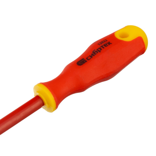 Отвертка диэлектрическая SL4 х 100 мм, CrV, до 1000 В, двухкомпонентная рукоятка Сибртех по ценам производителя в Казани с доставкой по всей России