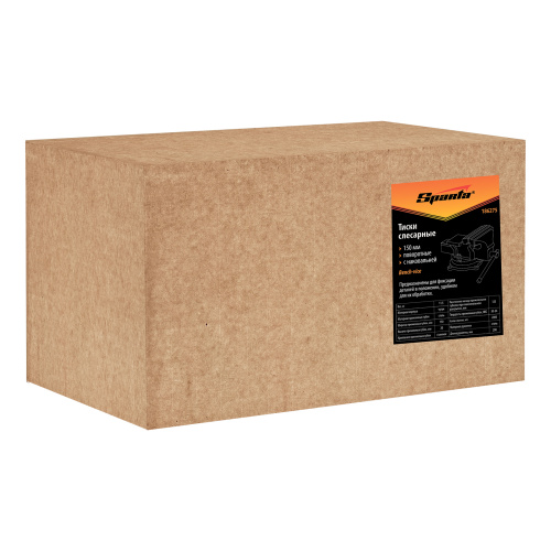 Тиски слесарные, 200 мм, поворотные, с наковальней Sparta купить в Москве с доставкой по всей России | ProtosMarket.ru