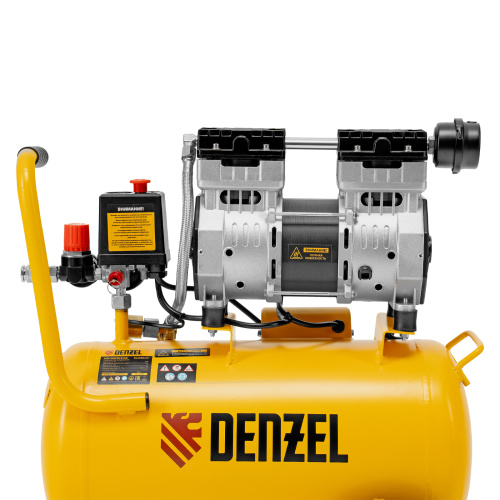 Компрессор DLS950/24 безмаслянный малошумный 950 Вт, 165 л/мин, ресивер 24 л Denzel купить в Москве с доставкой по всей России | ProtosMarket.ru