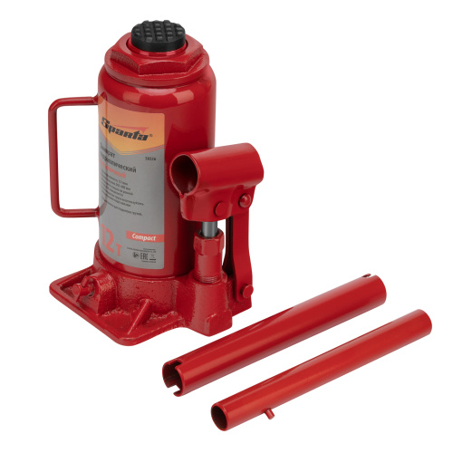 Домкрат гидравлический бутылочный 12 т, h подъема 205-400 мм Sparta Compact купить в Москве с доставкой по всей России | ProtosMarket.ru