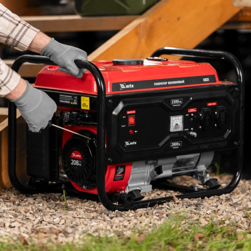 Генератор бензиновый RS-4000, 3,3 кВт, 230В, ручной стартер MTX по ценам производителя в Казани с доставкой по всей России
