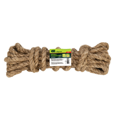 Веревка льнопеньковая, D 10 мм, L 6 м, крученая Сибртех по ценам производителя в Казани с доставкой по всей России