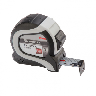 Рулетка Extra Wide,8 м x 27 мм,двухкомпонентный корпус,Pro Matrix купить в Москве с доставкой по всей России | ProtosMarket.ru