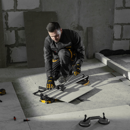 Плиткорез 800х14мм, цельнометал. напр., каретка на подш., стальная станина, рукоятка-пенал Denzel по ценам производителя в Казани с доставкой по всей России