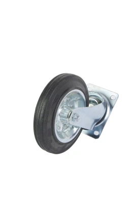 Колесо поворотное усиленное резина SRC 80 200 мм купить в Москве с доставкой по всей России | ProtosMarket.ru