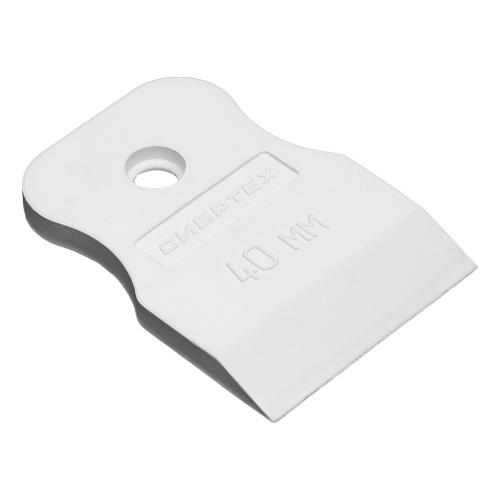 Шпатель, белая резина, 40 мм Сибртех по ценам производителя в Казани с доставкой по всей России