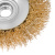 Щетка для УШМ, 100 мм, М14, "тарелка", латунированная витая проволока Matrix по ценам производителя в Казани с доставкой по всей России Щетка для УШМ, 100 мм, М14, "тарелка", латунированная витая проволока Matrix по ценам производителя в Казани с доставкой по всей России