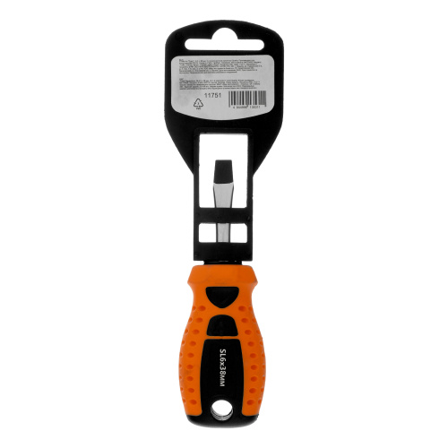 Отвертка "Point", SL6 х 38 мм, CS, двухкомпонентная рукоятка Sparta по ценам производителя в Казани с доставкой по всей России