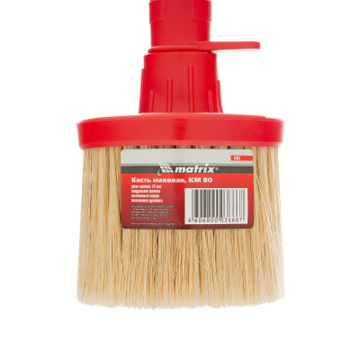 Кисть маховая, КМ 80, натуральная щетина, пластиковый корпус, пластиковая ручка Matrix купить в Москве с доставкой по всей России | ProtosMarket.ru