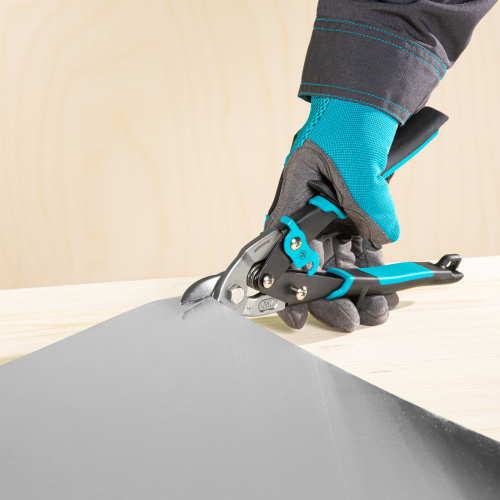 Ножницы по металлу "Piranha", 230 мм, прямой усиленный рез (Bulldog) сталь СrMo, двухкомпонентная рукоятка-ки Gross купить в Москве с доставкой по всей России | ProtosMarket.ru