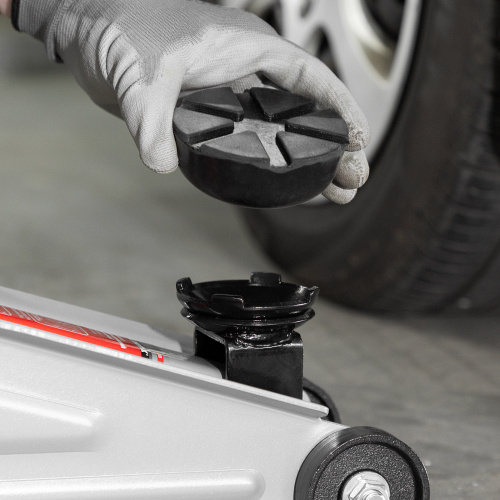 Резиновая опора для подкатного домкрата универсальная, D 89 мм, D 60 мм, H 35 мм Matrix купить в Москве с доставкой по всей России | ProtosMarket.ru