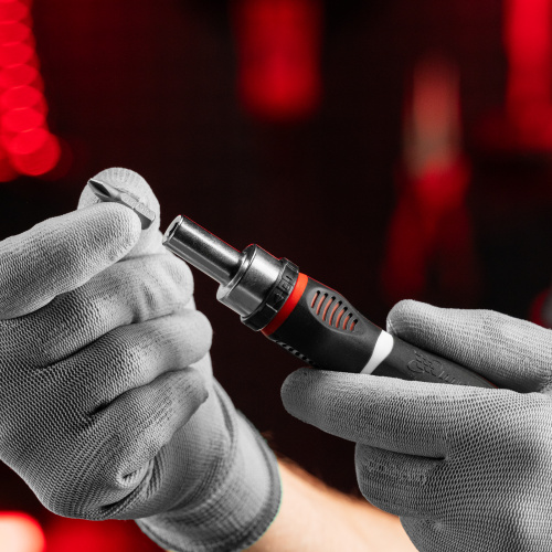 Отвертка реверсивная, набор бит, 12 шт, CrV Matrix купить в Москве с доставкой по всей России | ProtosMarket.ru