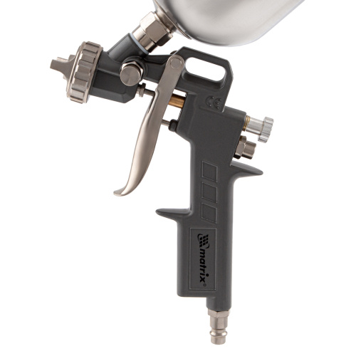 Краскораспылитель пневматический с верхним бачком V 0.6 л, сопло D 1.2, 1.5 и 1.8 мм Matrix купить в Москве с доставкой по всей России | ProtosMarket.ru