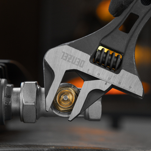 Ключ разводной 185 мм, CrV, кованый, укороченная рукоятка Denzel купить в Москве с доставкой по всей России | ProtosMarket.ru