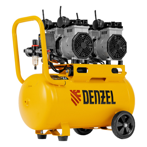 Компрессор безмасляный, малошумный DLS 2200/50, 2200 Вт, 2x1100, 50 л, 380 л/мин Denzel купить в Москве с доставкой по всей России | ProtosMarket.ru