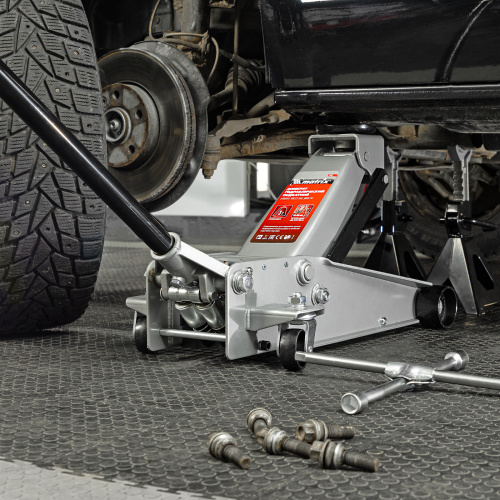 Домкрат гидравлический подкатной профессиональный, быстрый подъем, 3 т, 130-465 мм. Quick Matrix купить в Москве с доставкой по всей России | ProtosMarket.ru