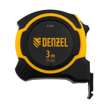 Рулетка 3м х 16мм, двухкомп. корпус, магнитный обрезиненный зацеп Denzel по ценам производителя в Казани с доставкой по всей России