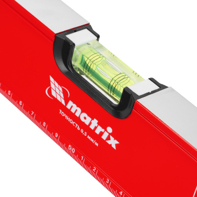 Уровень алюминиевый, фрезерованный, 3 глазка, рукоятки, 1000 мм Matrix купить в Москве с доставкой по всей России | ProtosMarket.ru