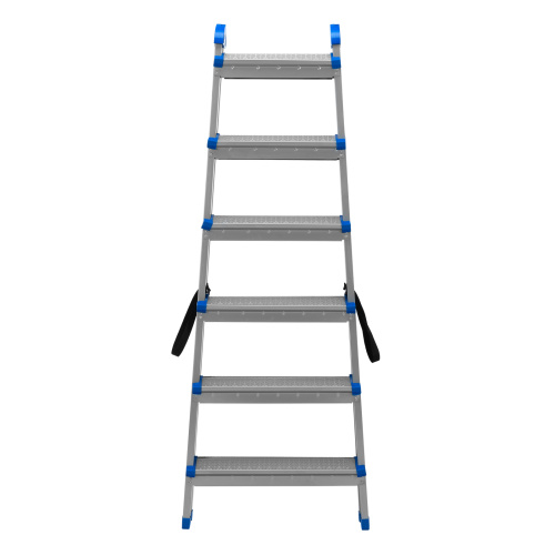 Стремянка двухсторонняя 6 ступеней, сталь профиль, стальные ступени, Сибртех купить в Москве с доставкой по всей России | ProtosMarket.ru