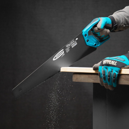 Ножовка по дереву "Piranha", 500 мм, 11-12 TPI, зуб-3D, каленый зуб, тефлоновое покрытие полотна, двухкомпонентная рукоятка Gross купить в Москве с доставкой по всей России | ProtosMarket.ru