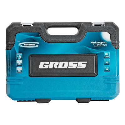 Набор инструментов, 1/4", 1/2", CrV, 120 зубьев, 82 предмета Gross купить в Москве с доставкой по всей России | ProtosMarket.ru