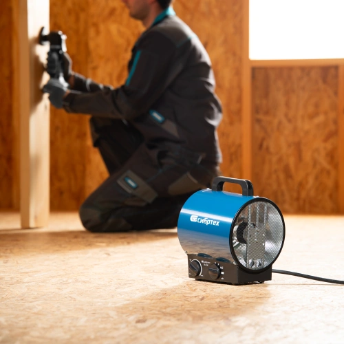 Тепловая пушка ТВ-3М (тепловентилятор), 230 В, 3 режима: вентилятор/1500 Вт /3000 Вт Сибртех по ценам производителя в Казани с доставкой по всей России