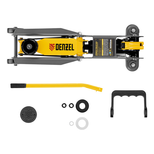 Домкрат гидравлический подкатной, 2 т, 135-385 мм Denzel по ценам производителя в Казани с доставкой по всей России