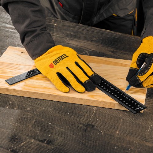 Угольник, 200 х 300 мм, алюминиевый, лазерная гравировка Denzel по ценам производителя в Казани с доставкой по всей России