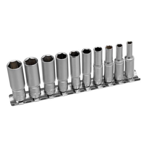 Набор удлиненных торцевых головок 1/4, шестигранные, CrV, 10 шт, 4-13 мм Stels купить в Москве с доставкой по всей России | ProtosMarket.ru