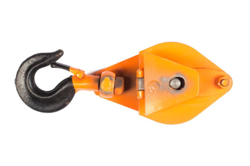 Блок монтажный однорольный с  крюком TOR 1 т с откидной щекой купить в Москве с доставкой по всей России | ProtosMarket.ru