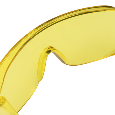 Очки защитные открытого типа, желтые, ударопрочный поликарбонат Сибртех купить в Москве с доставкой по всей России | ProtosMarket.ru