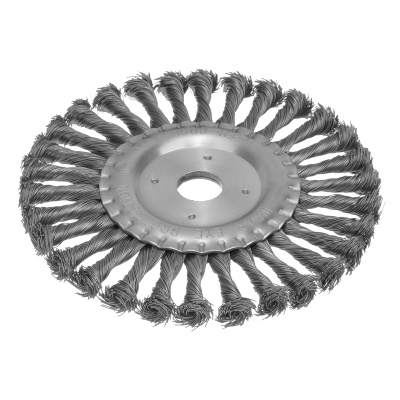 Щетка для УШМ 175 мм, посадка 22.2 мм, плоская, крученая проволока 0.5 мм Matrix по ценам производителя в Казани с доставкой по всей России