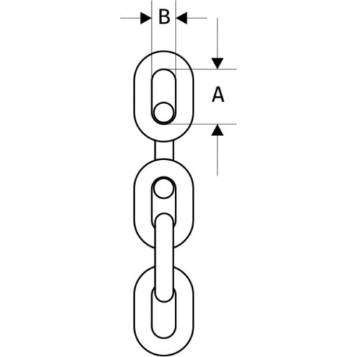 Цепь G80, круглозвенная, 26 Х 92, Класс Т8, высокопрочная, NK купить в Москве с доставкой по всей России | ProtosMarket.ru