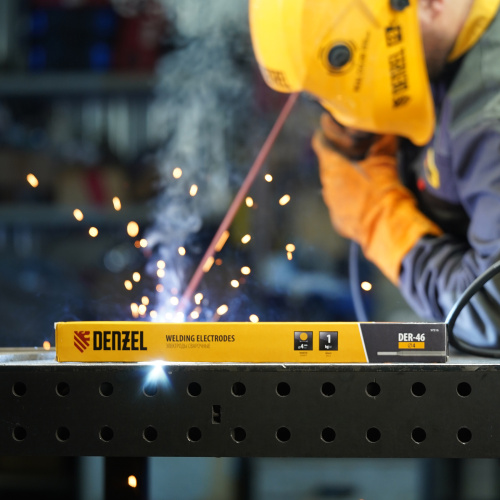 Электроды DER-46, диам. 4 мм, 1 кг, рутиловое покрытие Denzel по ценам производителя в Казани с доставкой по всей России