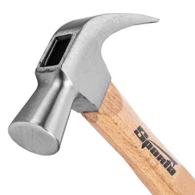 Молоток-гвоздодер, 650 г, боек 32 мм, деревянная рукоятка Sparta купить в Москве с доставкой по всей России | ProtosMarket.ru