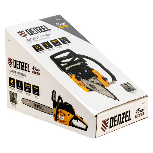Пила цепная бензиновая DGS-4516, шина 40 см, 45 см3, 3 л.с, шаг 3/8, паз 1.3 мм, 57 звеньев Denzel купить в Москве с доставкой по всей России | ProtosMarket.ru