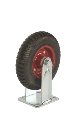 Колесо большегрузное неповоротное PF 200 200 мм резина с протектором (F) купить в Москве с доставкой по всей России | ProtosMarket.ru