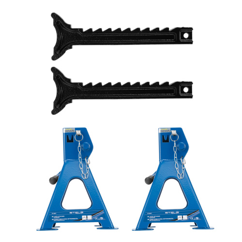 Подставки под автомобиль регулируемые, 2 т, H подъема 280-420 мм, 2 шт, Stels по ценам производителя в Казани с доставкой по всей России