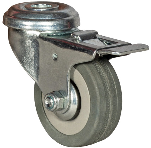 Колесо аппаратное с тормозом под болт М12 120 мм - SChgb 55 купить в Москве с доставкой по всей России | ProtosMarket.ru