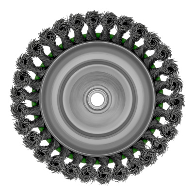 Щетка для УШМ, 150 мм, М14, "чашка", крученая проволока 0.5 мм Сибртех по ценам производителя в Казани с доставкой по всей России
