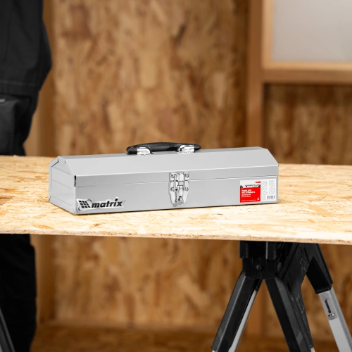 Ящик для инструмента, 410 х 154 х 95 мм, металлический Matrix купить в Москве с доставкой по всей России | ProtosMarket.ru