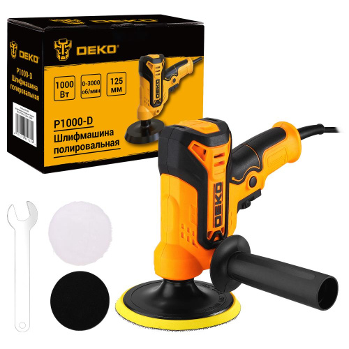 Шлифмашина полировальная сетевая DEKO P1000-D, 125мм, 1000 Вт купить в Москве с доставкой по всей России | ProtosMarket.ru